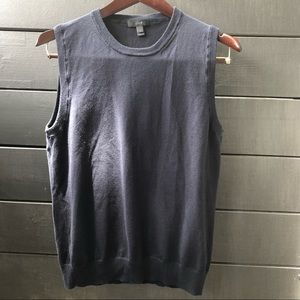 Navy blue J Crew sweater vest
